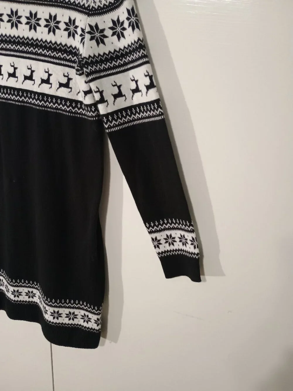 The Children’s Place Girls Fair Isle Reindeer Sweater Dress Size Large 10/12 NWT - Picture 6 of 9